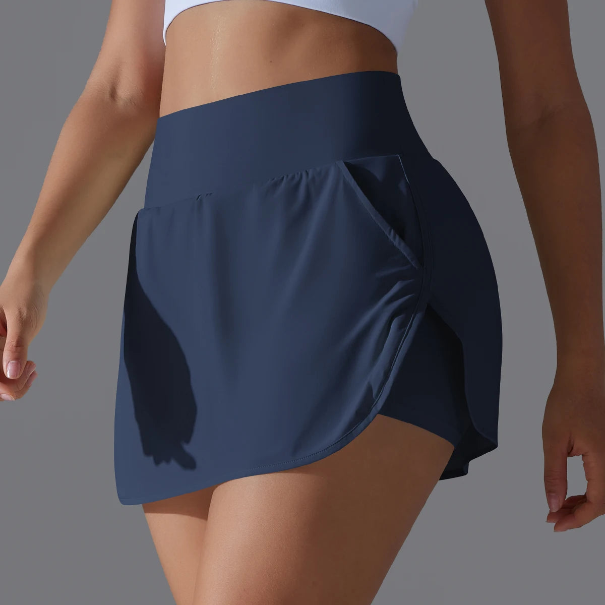 Outdoor Sports High Waist Yoga Skirt — Breathable Badminton Tennis Active Fitness Athletic Short Skirt