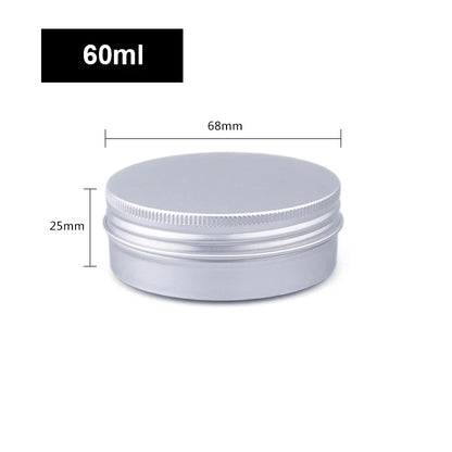 1/5/10pcs Empty Silver Aluminum Tins – 5-250ml Screw Top Round Containers for Candles, Spices & Storage