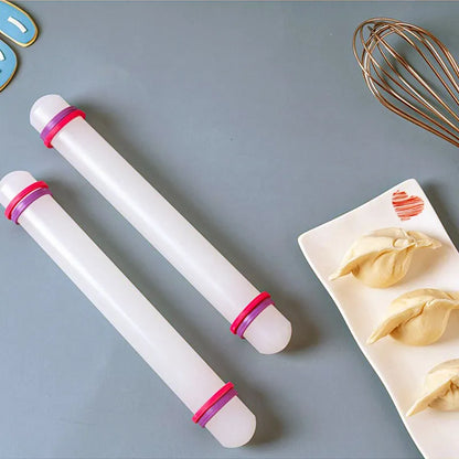 22cm Plastic Rolling Pin - Non-Stick Surface, Ideal for Cake & Sugar Dough, Kitchen Baking Tool