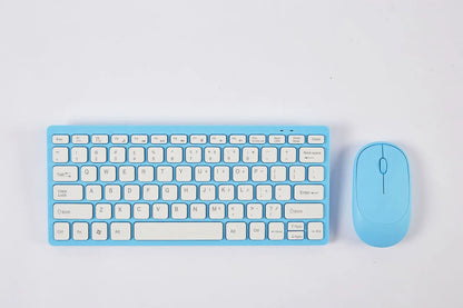 2.4G Wireless Mini Keyboard and Mouse Combo – Portable Set for Notebook, Laptop, Mac, PC, Smart TV & PS4
