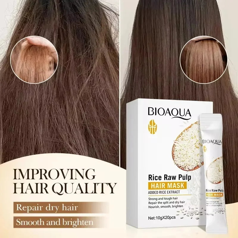 Natural Repair Hair Mask – Professional Treatment for Dryness, Split Ends, Damage, Frizz & Tangles, 5-Second Soft Smooth Care