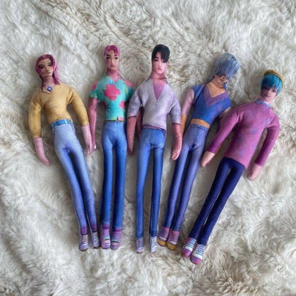 K-Pop Demon Hunters Saja Boys Plush Doll – Anime Cosplay Stuffed Figure Party Prop