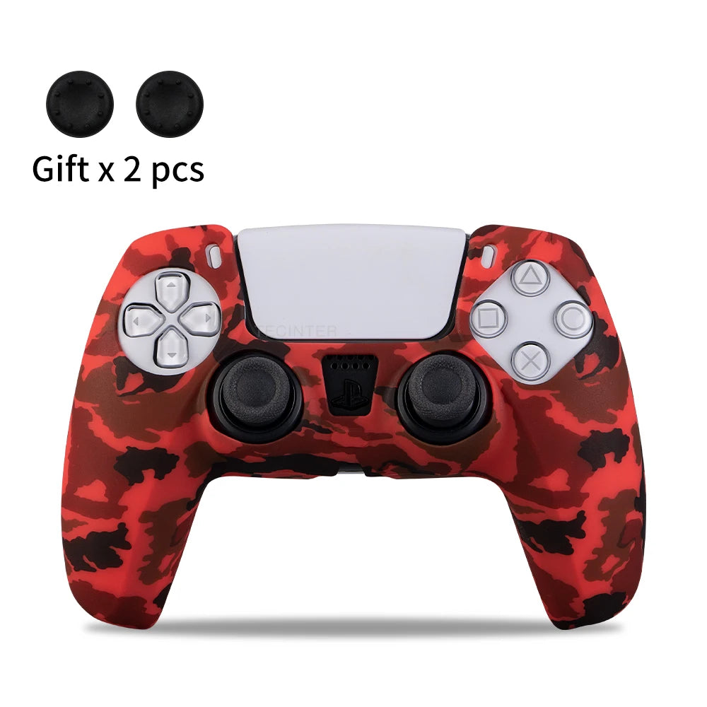 Protective Silicone Cover for PS5 Controller – Anti-Slip Skin Case with Thumb Grips for PS5 Slim Gamepad