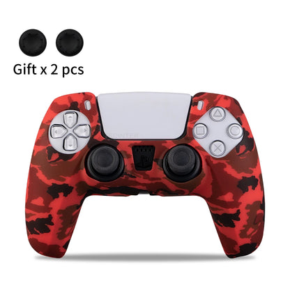 Protective Silicone Cover for PS5 Controller – Anti-Slip Skin Case with Thumb Grips for PS5 Slim Gamepad