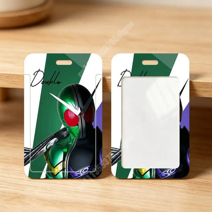K-Kamen Masked Rider-S Card Holder - Clear Transparent ID, Employee & Visitor Badge Case