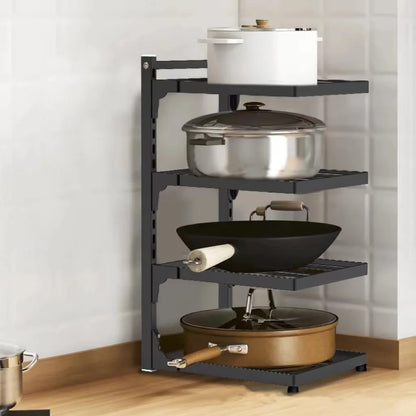 Multi-Layer Kitchen Sink Storage Rack – Adjustable Cooker and Pot Rack for Home Stovetop Cabinets