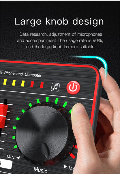GAX-G3 Wireless Microphone Kit - Live Streaming Sound Card Equipment for TikTok Singing, Mobile Phone & Computer Recording