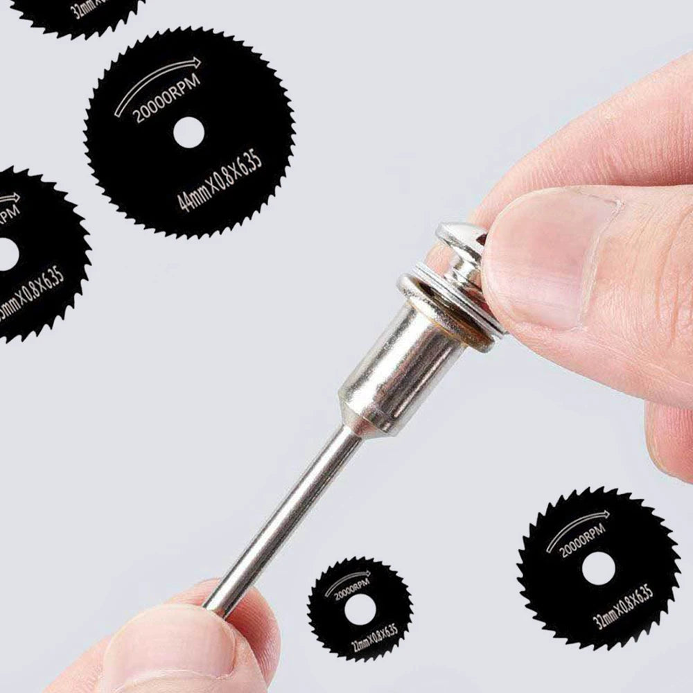 6Pcs High-Speed Steel Woodworking Saw Blade Set – Metal Cutting Circular Saw Blades for Electric Drill, Grinder & Power Tool Use