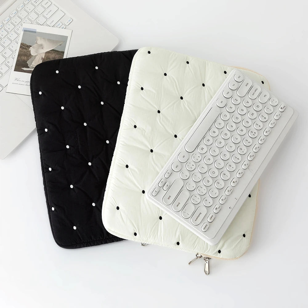 Puffy Laptop & Tablet Bag — Cute Protective Sleeve for MacBook Air 13, 13-14 Inch Notebooks, 15-16 Inch Laptops, 9-11 Inch Tablets for Girls