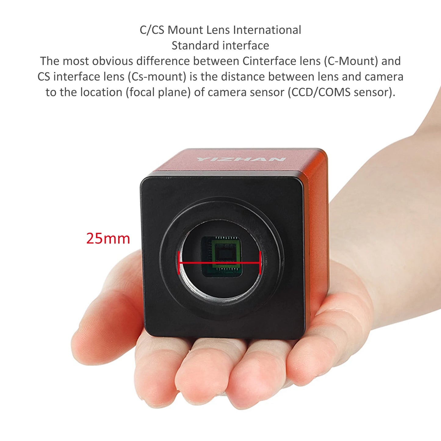 YIZHAN 4K Digital Microscope — Full HD HDMI VGA Industrial Camera with C-Mount, 150x Lens for Soldering & Phone Repair