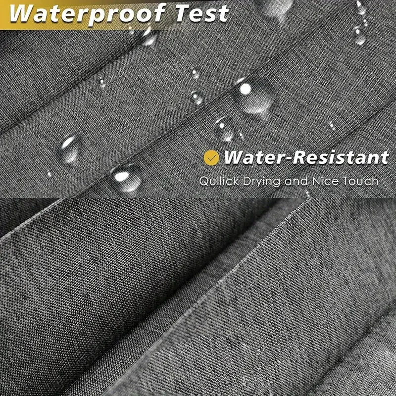 Foldable Waterproof Shower Curtain - Bathroom Partition with Hooks for Dry & Wet Separation
