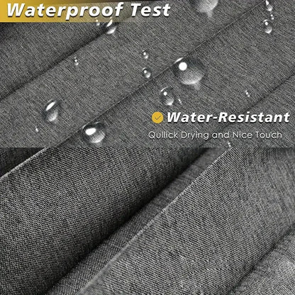 Foldable Waterproof Shower Curtain - Bathroom Partition with Hooks for Dry & Wet Separation