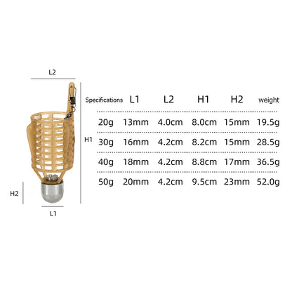 Fishing Hooks Explosion Bait Cage with Iron Head – Spherical Basket Feeder Holder Tackle Tool