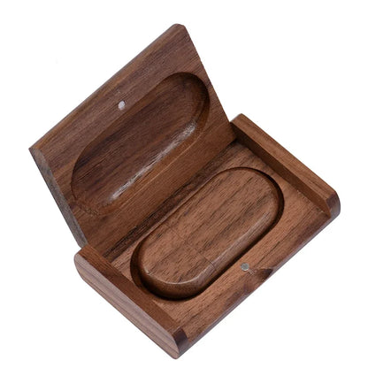 Custom Logo Wooden USB 2.0 Flash Drive with Box – 4GB 16GB 32GB 64GB Memory Stick for Wedding Photography Gifts
