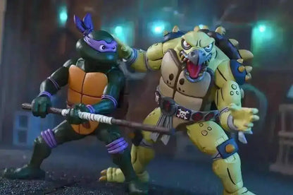 Four New NECA Anime Action Figures – Leonardo Teenage Mutant Ninja Turtles Pizza Club Model Figurines for Toys & Shelf Display