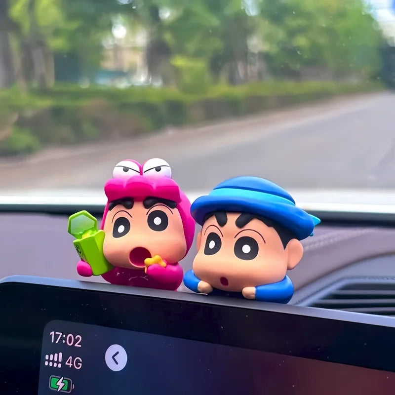 Kucikuji Crayon Shin Chan Blind Box Toy – Kawaii Anime Figure for Car, Phone & Computer Decor