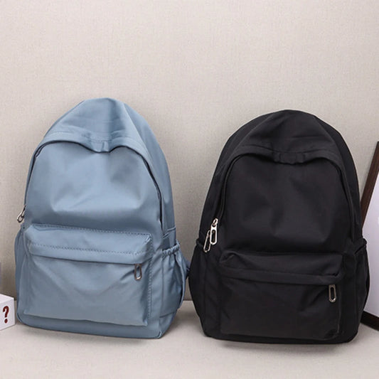Women’s Waterproof School Backpack | Large Capacity Solid Color Daypack for Teens & Students