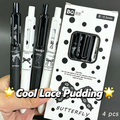 3-Piece Neutral Pens - Black Ink Student Writing Pens with Comfortable Grip