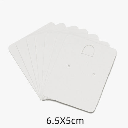 50pcs Earring Display Cards — Cardboard Jewelry Holder for DIY, Small Business, Organizer & Packaging Supplies