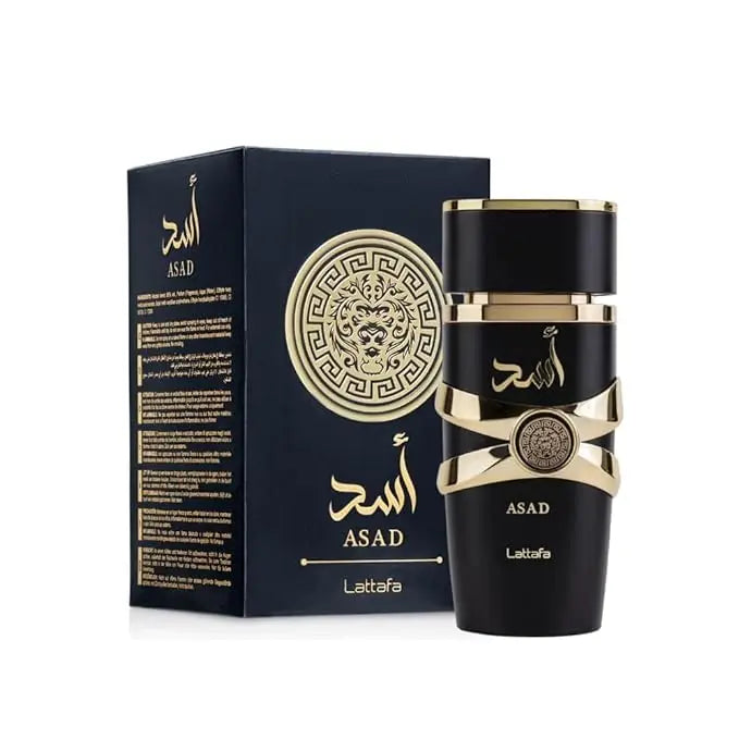 Lattafa Asad for Men — Arabian Pheromone Cologne to Attract Women, Fragrance Perfume for Men, Ideal Birthday Gift