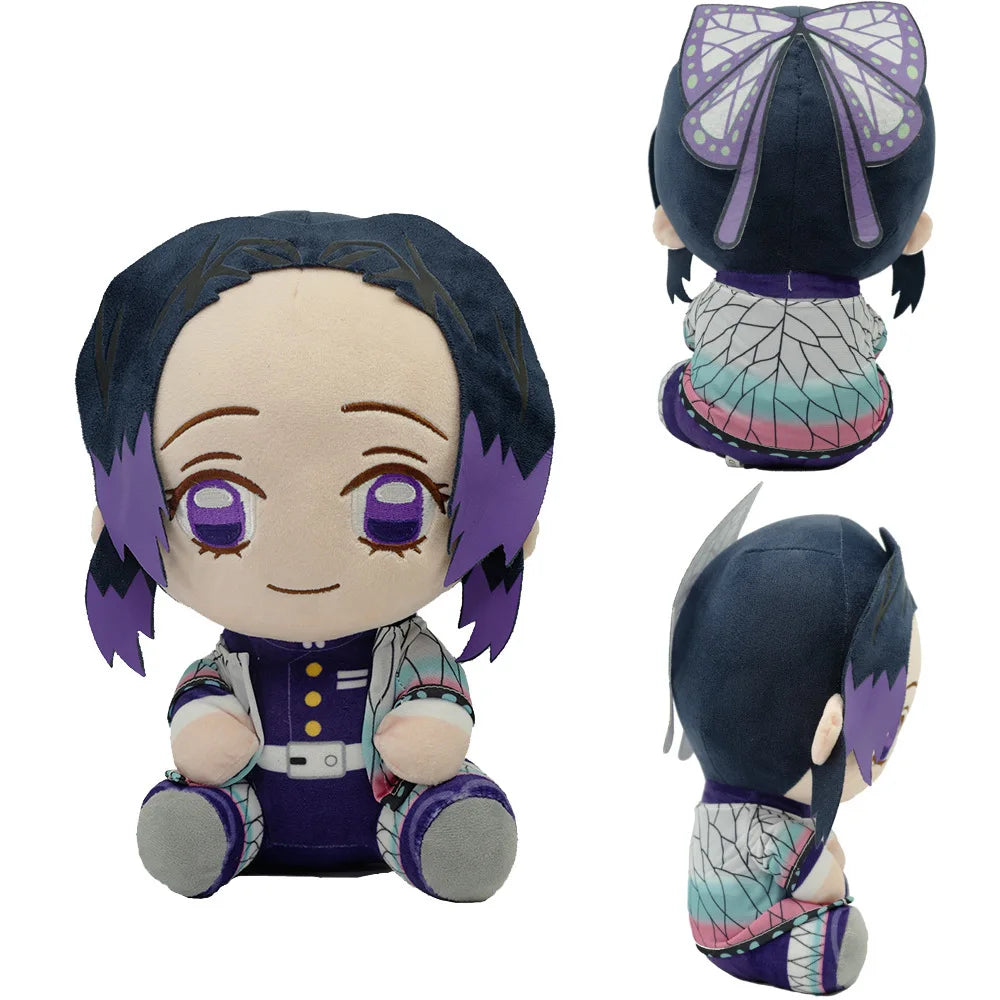20cm Demon Slayer Plush Toys – Tomioka Giyu, Kamado Tanjirou, Nezuko & Zenitsu Anime Dolls, Perfect Gift for Women