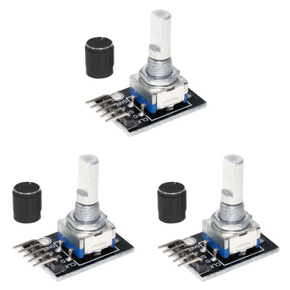1-8PCS KY-040 Rotary Encoder Module - 360° Knob Switch Sensor Development Board for Arduino 5V DIY Projects