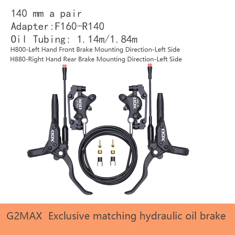 XOD H800/H880 Hydraulic Disc Brake - Hydraulic Oil Brake System for KUKIRIN G2 Master, G2 MAX and G2 Pro Electric Scooters