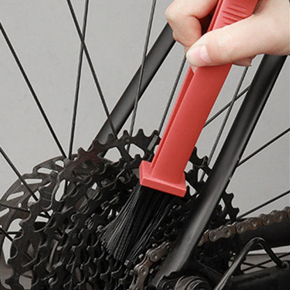 Motorcycle & Bicycle Chain Brush Cleaner — Plastic Scrubber for Chain Cleaning, Outdoor Road Maintenance Tool
