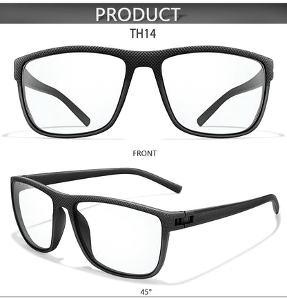 Rectangular Photochromic Reading Glasses – Ultra-Lightweight Presbyopic Spectacles for Middle-Aged & Elderly Daily Wear