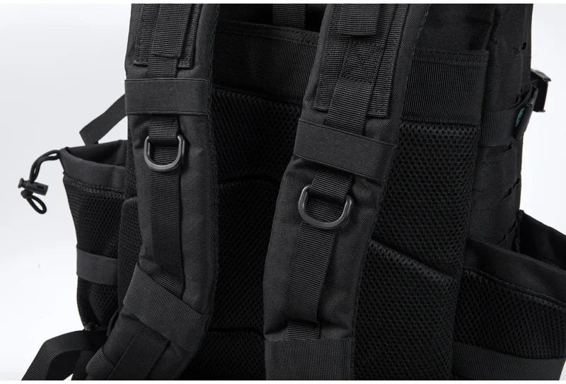 QT&QY 25L/45L Tactical Backpack – Outdoor Survival & Hiking Rucksack for Men & Women, Bug Out Bag with Bottle Holder
