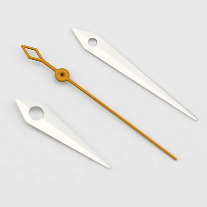 NH35 NH38 Polished Dauphine Watch Hands – 10x14x15mm Presage Cocktail Style Watch Needles & Pointers