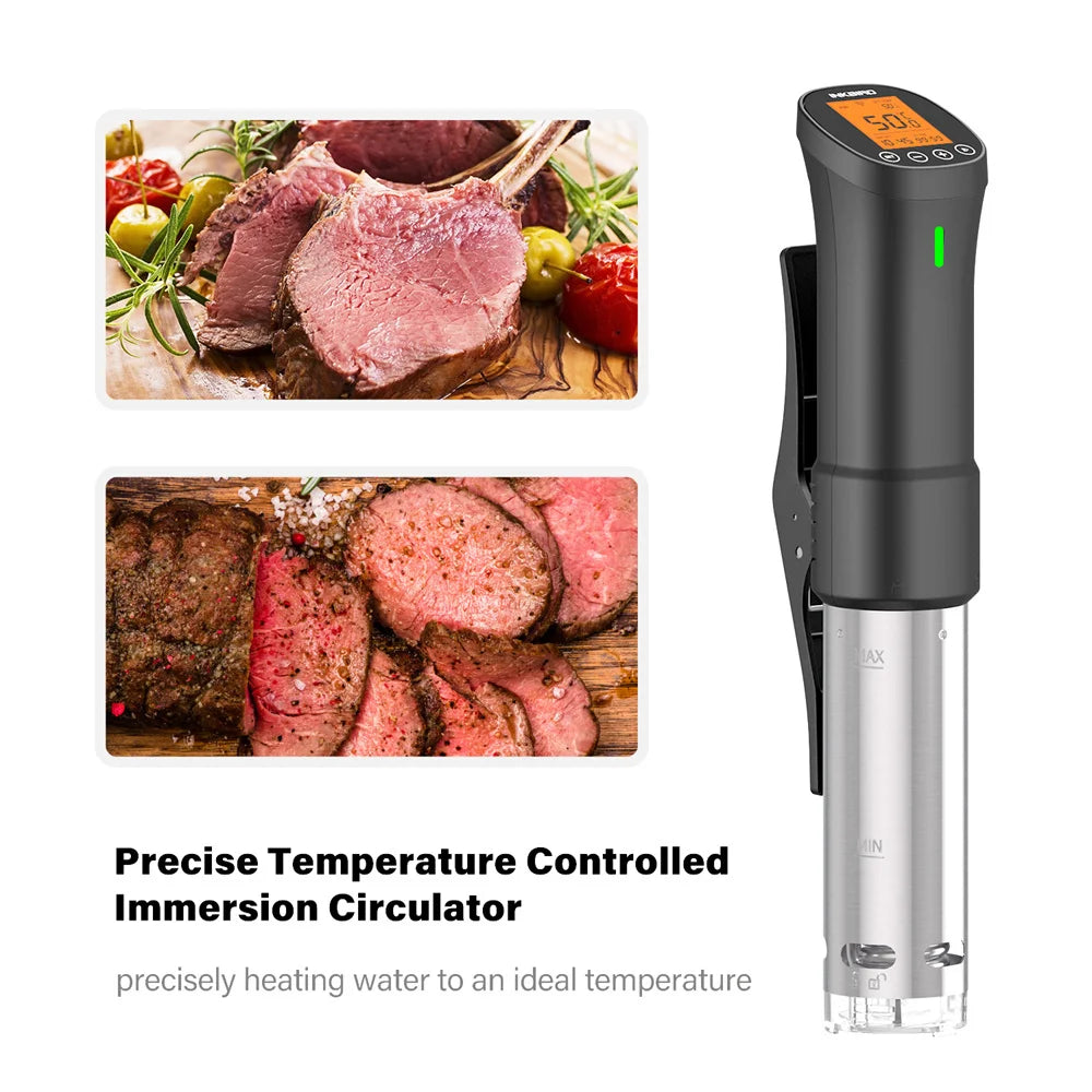 INKBIRD ISV-200W Wi-Fi Sous Vide Precision Cooker – Powerful Durable Stainless Steel Immersion Circulator