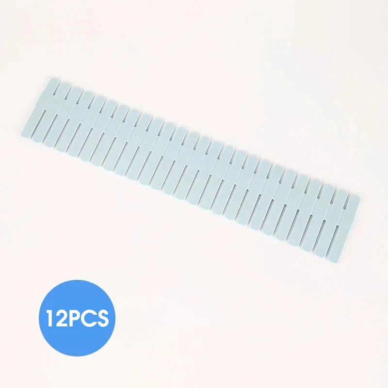 4/8PCS Adjustable Drawer Dividers – Durable Storage Organizer for Socks, Underwear & Clothes, Closet & Cabinet Partition System