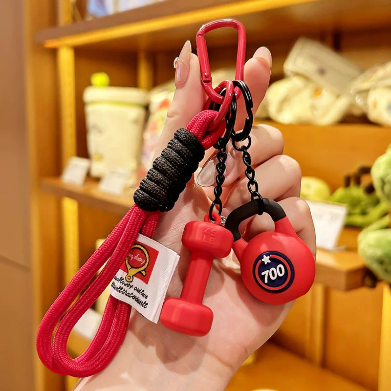 Fitness Keychain - Gym Lover Sports Charm for Workout Bags & Water Bottles