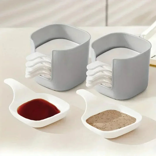 7-Piece Sauce Dish Set – Small Dipping & Seasoning Plates for Kitchen, Snacks, and Tomato Sauce