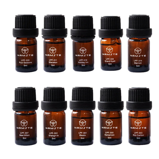 100% Pure Essential Oils Set - 10x5ml Fragrance Oils for Diffusers, Humidifiers, Candles & Hotel Scents