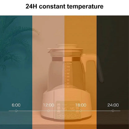 1.2L Infant Thermostatic Milk Kettle - Smart Insulation Water Warmer Pot for Baby Formula, Milk Powder & Automatic Heating