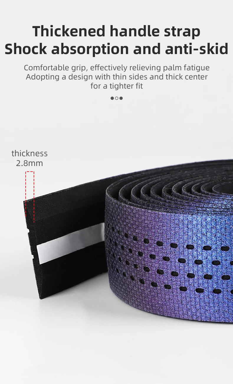 ESLNF Colorful Thickened Anti-Slip Handlebar Tape – Anti-Vibration Comfort Road Bike Bar Wrap