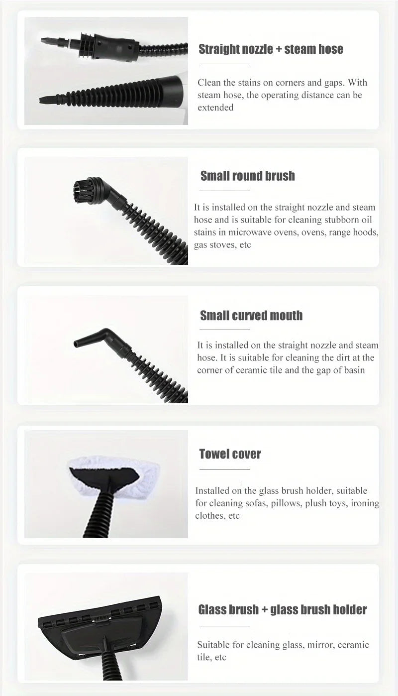 Multifunctional Handheld Steam Cleaning Machine – High Temperature Commercial & Household Oil Cleaner