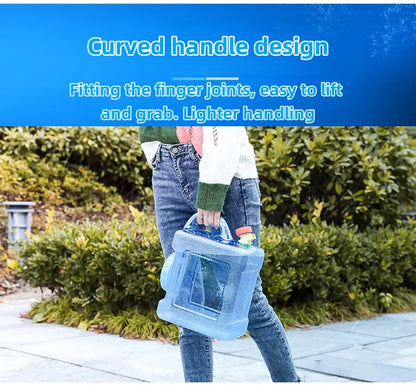 10/15L Food-Grade Water Storage Tank — Durable Car & Camping Container with Faucet and Cover