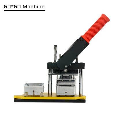2025 Best Fridge Magnet Button Maker Machine, 50x50mm Square with Cutter & 100pcs Materials Set