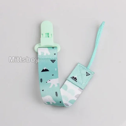 DIY Custom Name Silicone Beads & Wooden Ring Pacifier Clip – Safe Baby Teether, Eco-Friendly Dummy Chain Gift