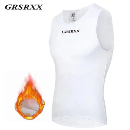 GRSRXX Thermal Winter Cycling Jacket – Unisex MTB Bike Coat & Sleeveless Long Sleeve Cycling Jersey