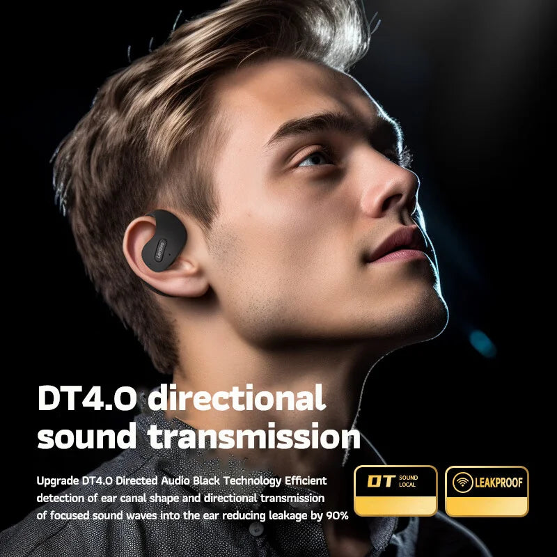 2024 ERAZER X15 Pro Bluetooth 5.4 Earphones – Wireless TWS Earbuds with Open Ear Hooks, Mic & Phone Call Support