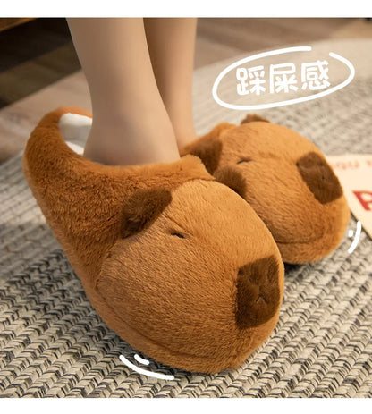 Winter Capybara Cosplay Costume - Adult Kigurumi Unicorn Onesie, Anime Nightgown, Halloween Cartoon Pajamas & Sleepwear