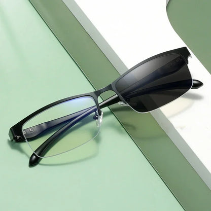 Smart Photochromic Reading Glasses for Men – 2-in-1 Trendy Unisex Presbyopia Sunglasses +1.0 +1.5