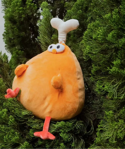 Chicken & Leg Plush Toy — Soft Gingerbread Chicken Doll for Kids & Birthday Gifts