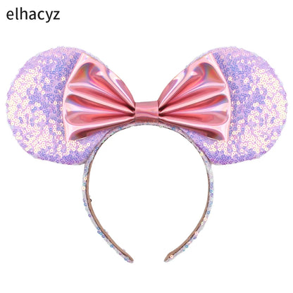 Big Classic Polka Dot Bow Minnie Mouse Ears Headband – Festival & Party Hairband for Women & Girls, Disney Trip Accessories