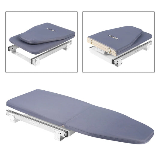 Foldable Cabinet-Mount Ironing Board | Sturdy Metal Frame 80x29.5cm Gray