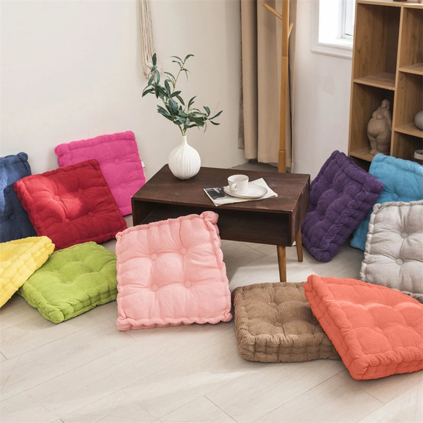 Soft Square Corncob Tatami Seat Cushion for Office Chair, Sofa, Home Floor Decor & Outdoor Use - Knee Pillow & Textile Mat
